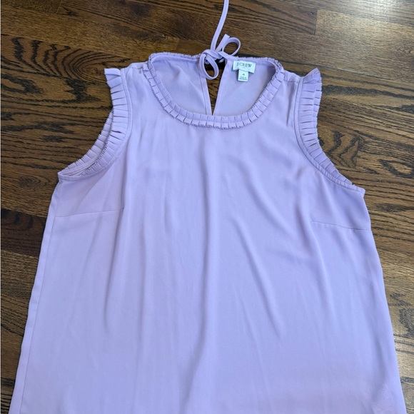 J.Crew Lilac Ruffle Top - Picture 2 of 2